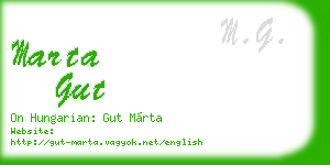 marta gut business card